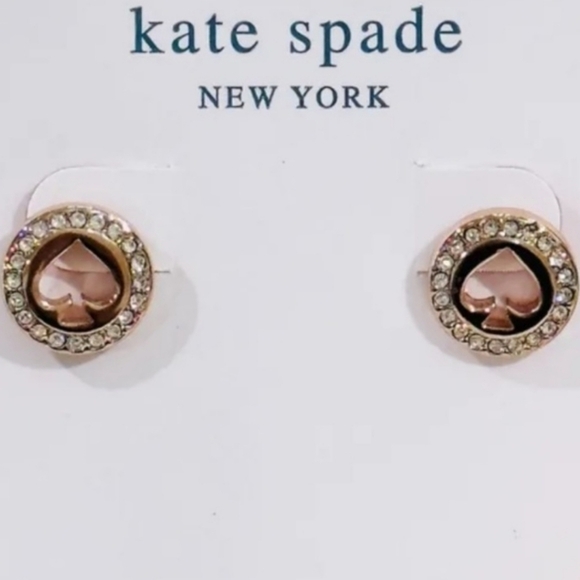 Kate Spade Spot The Spade Earrings NWOT - Picture 3 of 6